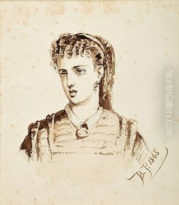 Figura Feminina by Manuel Maria Bordalo Pinheiro
