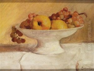 Coupe De Fruits by Edouard Frederic Wilhelm Richter