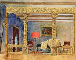 Interior by Columbano Bordalo Pinheiro