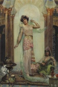L'orientale by Edouard Frederic Wilhelm Richter