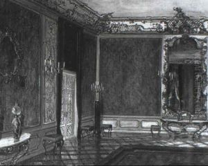 Interior Of Sc"nbrun Palace by Edouard Frederic Wilhelm Richter