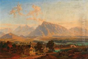 Salzburg With The Untersberg In The Distance