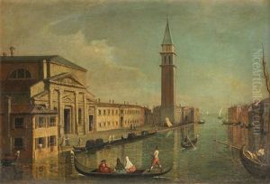 Figures In A Gondola Before The Church Of San Pietro In Castello, Venice