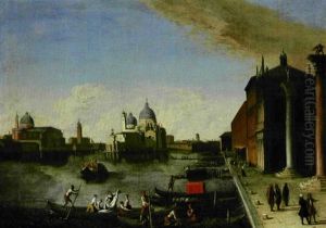 Venezia, Il Bacino Di San Marco Con La Piazzetta, Punta Della Dogana, E L'isola Di San Giorgio by Giovanni Richter