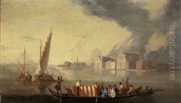 A Venetian Capriccio With The Churches Of Santa Lucia And The Scalzi - view 1