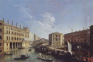 Venise, Le Pont Du Rialto by Giovanni Richter