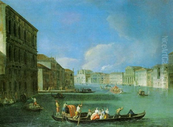 Veduta Del Canal Grande Con Palazzo Bembo, Le Chiese Di S. Lucia E Degli Scalzi E Palazzo Flangini - view 1