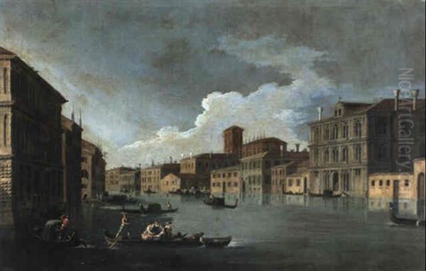 Venedig: Canale Grande Beim Palazzo Vendramin Galergi - view 1