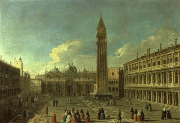 View Of The Piazza San Marco, Venice Looking Toward The Campanile - view 1