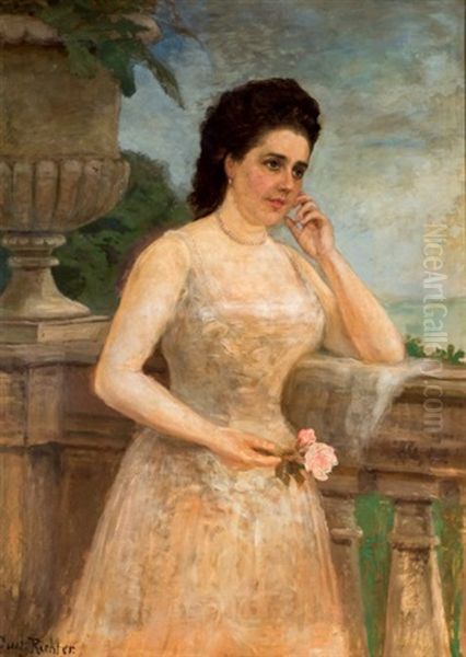 Dama Con Flores - view 1