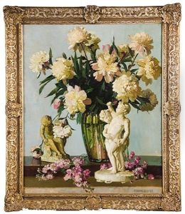 Still Life With Bouquet And Putti