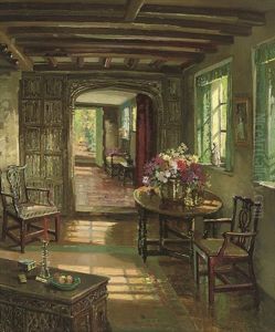 A Sunlit Interior by Herbert Davis Richter