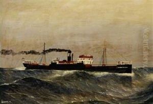 Deutscher Dampfer "jakobus Fritzen" by Herbert Davis Richter