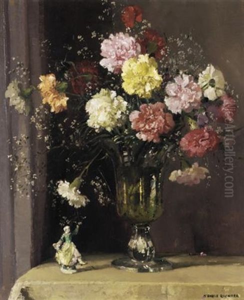 Still Life With Flowers And Figurine - view 1