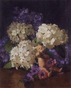 Flowers In A Vase With Mannequin