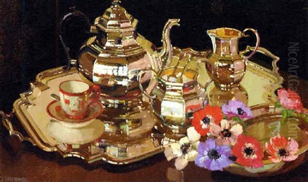 Still Life With Silver Tea Service - view 1