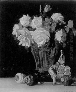 Roses In A Venetian Vase by Herbert Davis Richter