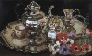 Silver And Anemones