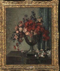 Still Life With Flowers In A Vase by Herbert Davis Richter