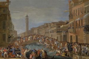 Venice, A View Of The Ponte Dei Pugni
