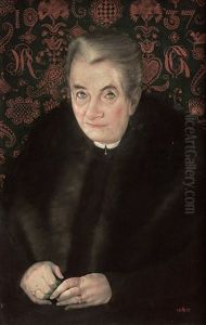 Portrat Einer Alten Dame (frau Richter) by Klaus Carl Friedrich Richter