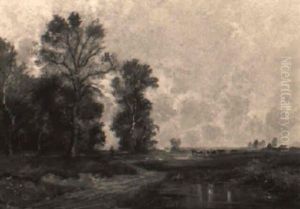Landscape With Cattle by Klaus Carl Friedrich Richter
