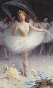 Ballerinas Nach Der Auffuhrung by Oswald Richter