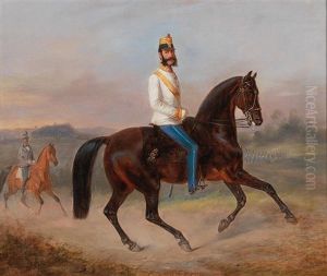 A Major Of The Infantry Regiment 59 (?) On Horseback