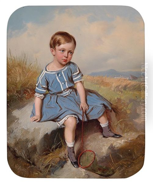 Bildnis Julia Horngacher Vogel(mailand 6. Oktober 1853-13. Dezember 1924 Genf) Und Bildnis Des Bruders Eduard Vogel (14. Juni 1852-1. September 1903) (2 Works) - view 1