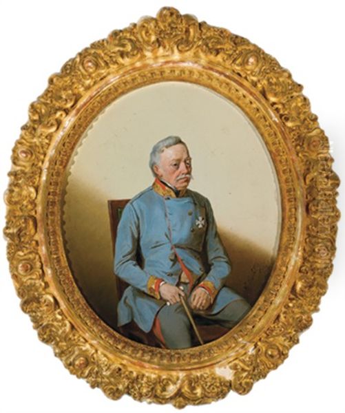 Feldmarschall Josef Wenzel Graf Radetzky, Portrat Des Alten Feldmarschalls In Uniform - view 1