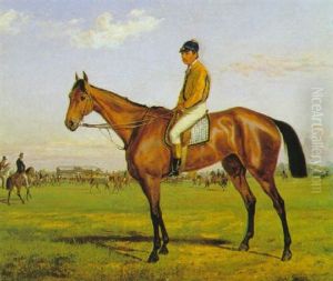 Jockey Mit Pferd Canace by Wilhelm M. Richter