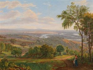 Blick Auf Die Donau Bei Wien