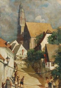 Umzug Zum Forstfest Vor St. Marien Zu Kamenz