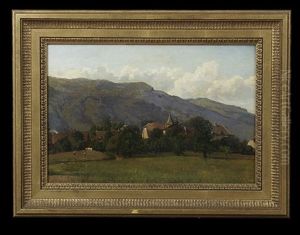 Mountain Village by Martin Rico y Ortega