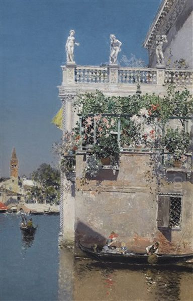 Venezianische Kanalpartie - view 1
