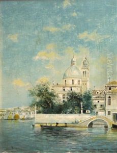 A Venetian View by Martin Rico y Ortega