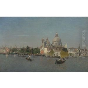 View Of The Bacino Di San Marco With The Basilica Di Santa Maria Della Salute