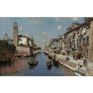 A Promenade Along A Venetian Canal A Promenade Along A Venetian Canal