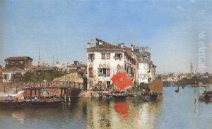 Vista De Venecia by Martin Rico y Ortega