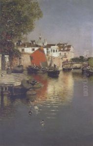 Venetian Fisherman by Martin Rico y Ortega