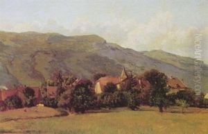 Mountain Village Landscape Mountain Village Landscape