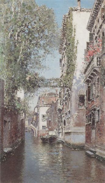 A Venetian Backwater by Martin Rico y Ortega