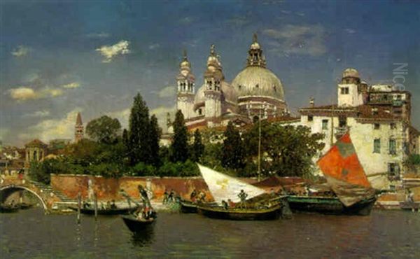 View Of Santa Maria Della Salute From The Canal - view 1