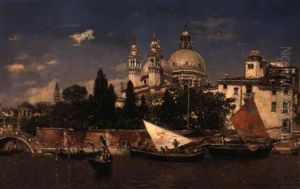 View Of Santa Maria From The Canal