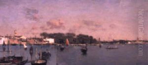 Venetian View by Martin Rico y Ortega