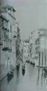 Canal Veneciano by Martin Rico y Ortega