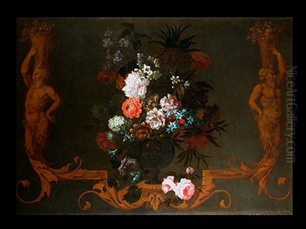 Blumenstrauss In Einer Glasvase - view 1