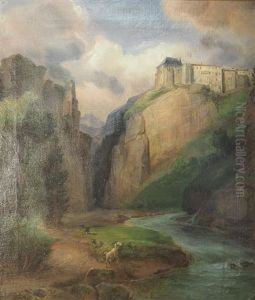 Village Fortifie En Montagne