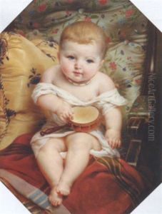 Cherubin Au Tambourin by Louis Ricquier
