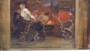 Les Forges Du Boucau Vers 1891 by Ernest Bordes